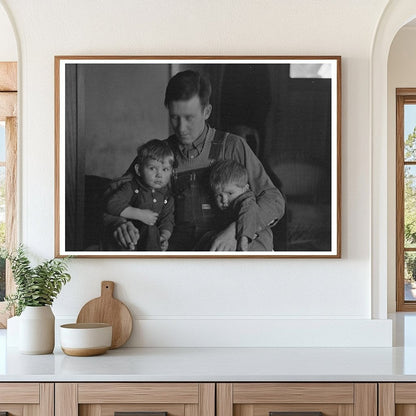 Vintage 1936 Black and White Photo of Iowa Family