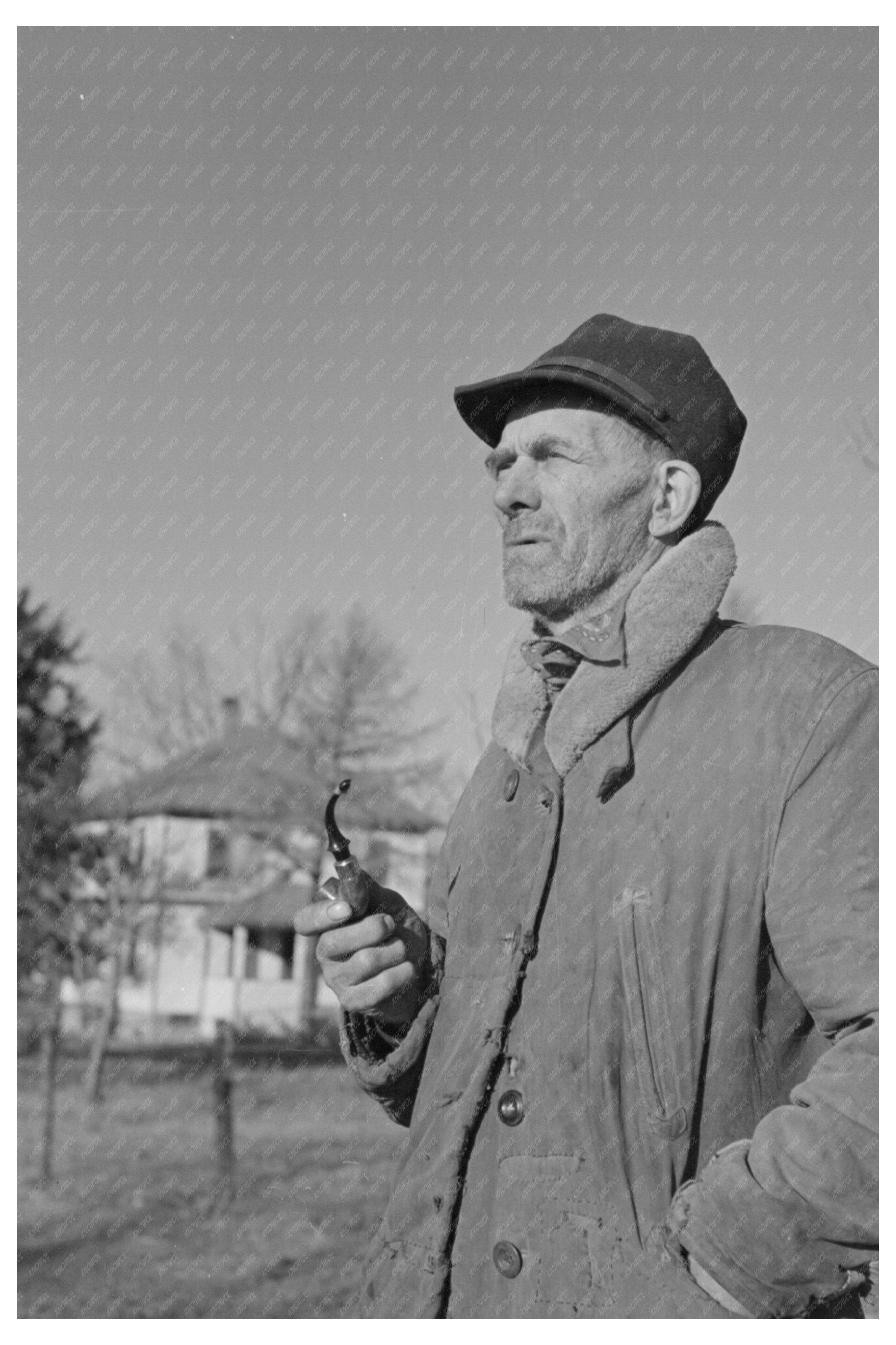 Iowa Farmer Drought Efforts December 1936 Vintage Photo