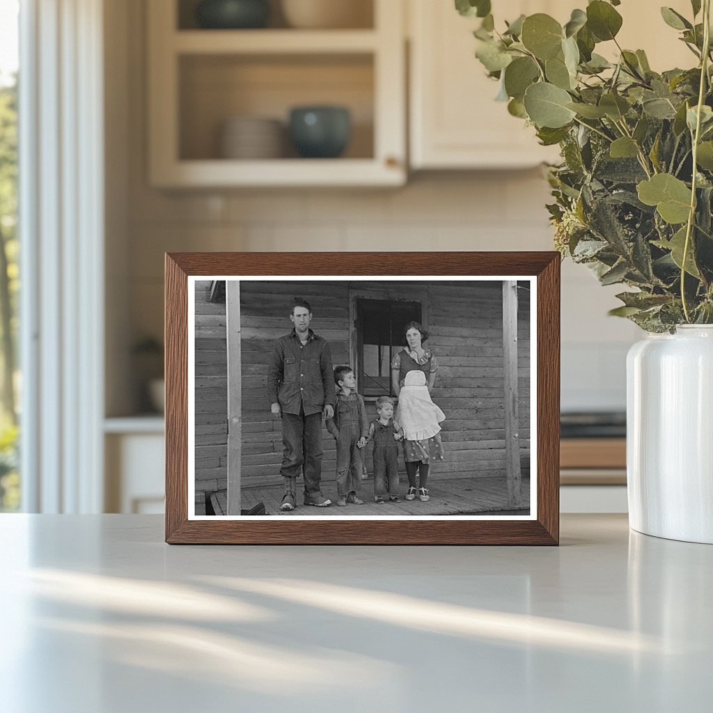 Gernie Marshall Family in Iowa January 1937 Historical Photo