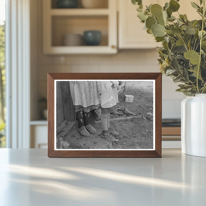 Vintage 1937 Photograph of Iowa Rural Life with Children