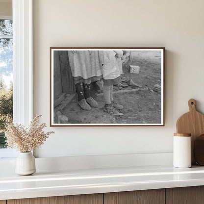 Vintage 1937 Photograph of Iowa Rural Life with Children