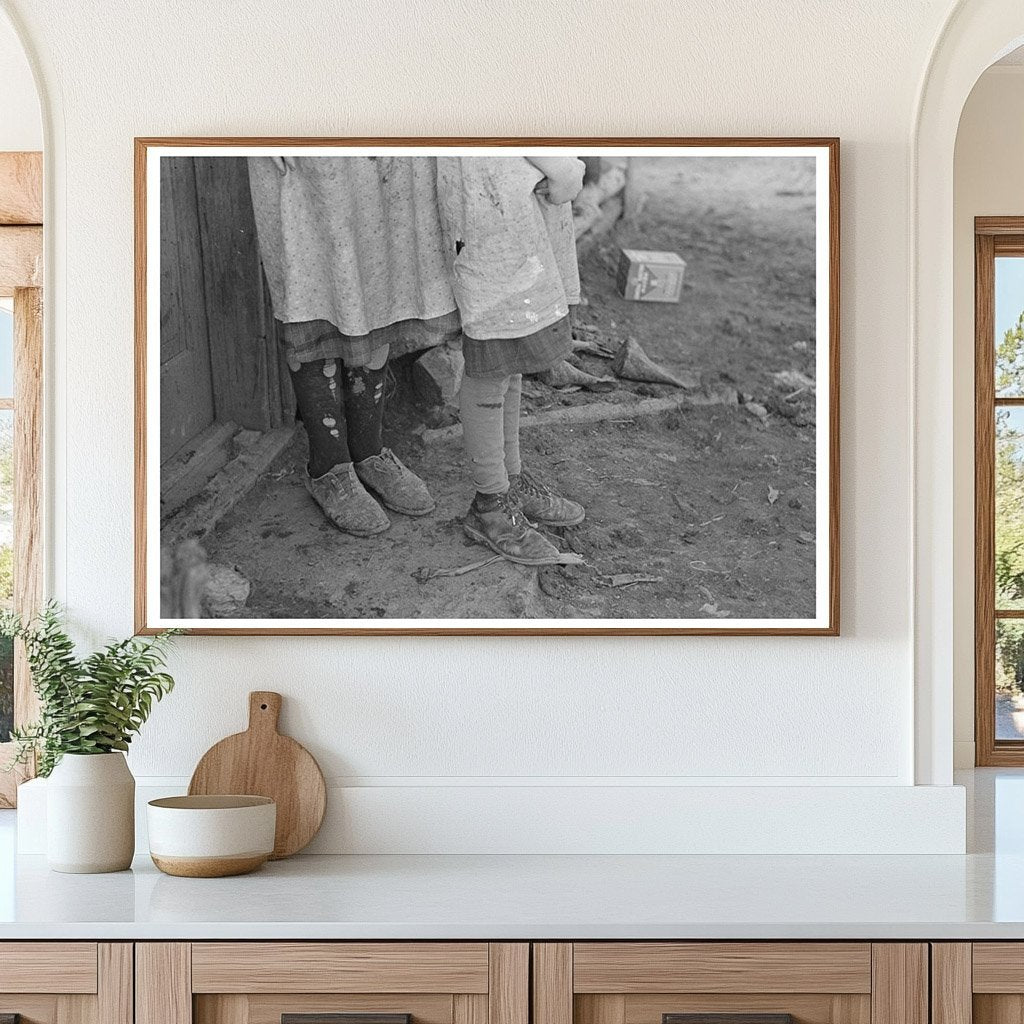 Vintage 1937 Photograph of Iowa Rural Life with Children