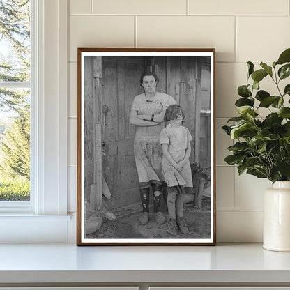 Children of John Scott Farm Life Iowa January 1937