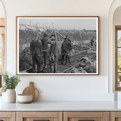 Laborers Building Levee at Birds Point Missouri 1937