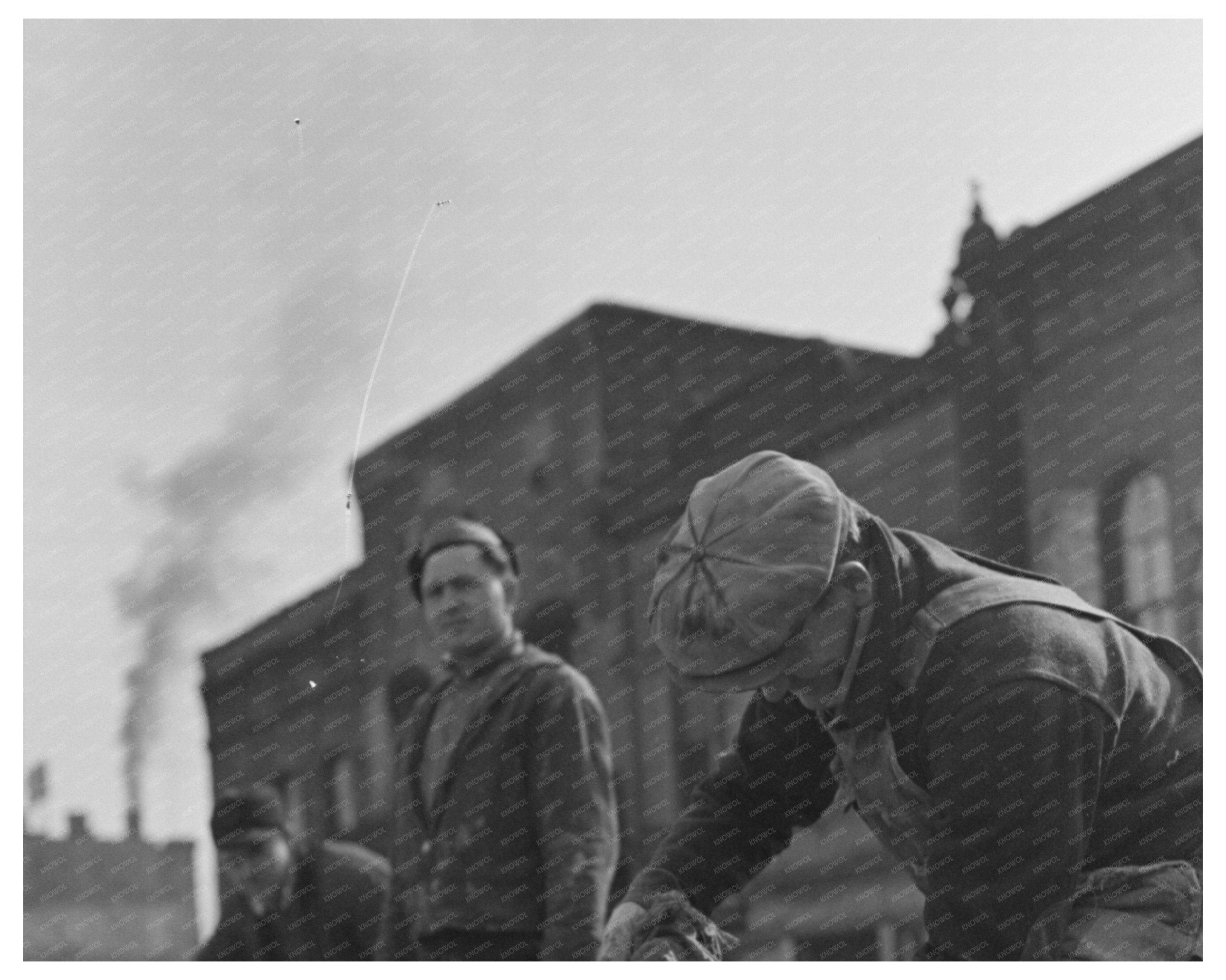 Workers Repairing Levee at Birds Point Missouri 1937