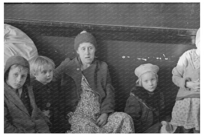 Refugees in Schoolhouse During Floods Sikeston 1937