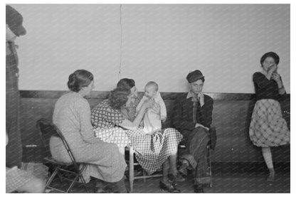 Flood Refugees in Sikeston Missouri Schoolhouse 1937