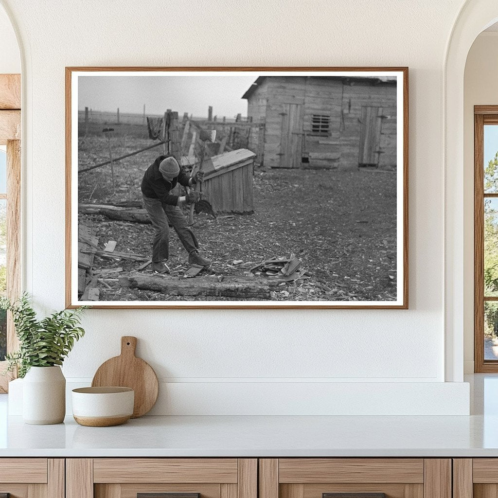 Son Loading Tiles on Wagon Fowler Indiana March 1937