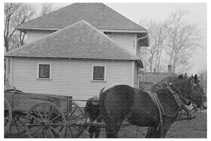 Tip Estes Prepares to Work in Fields Fowler Indiana 1937