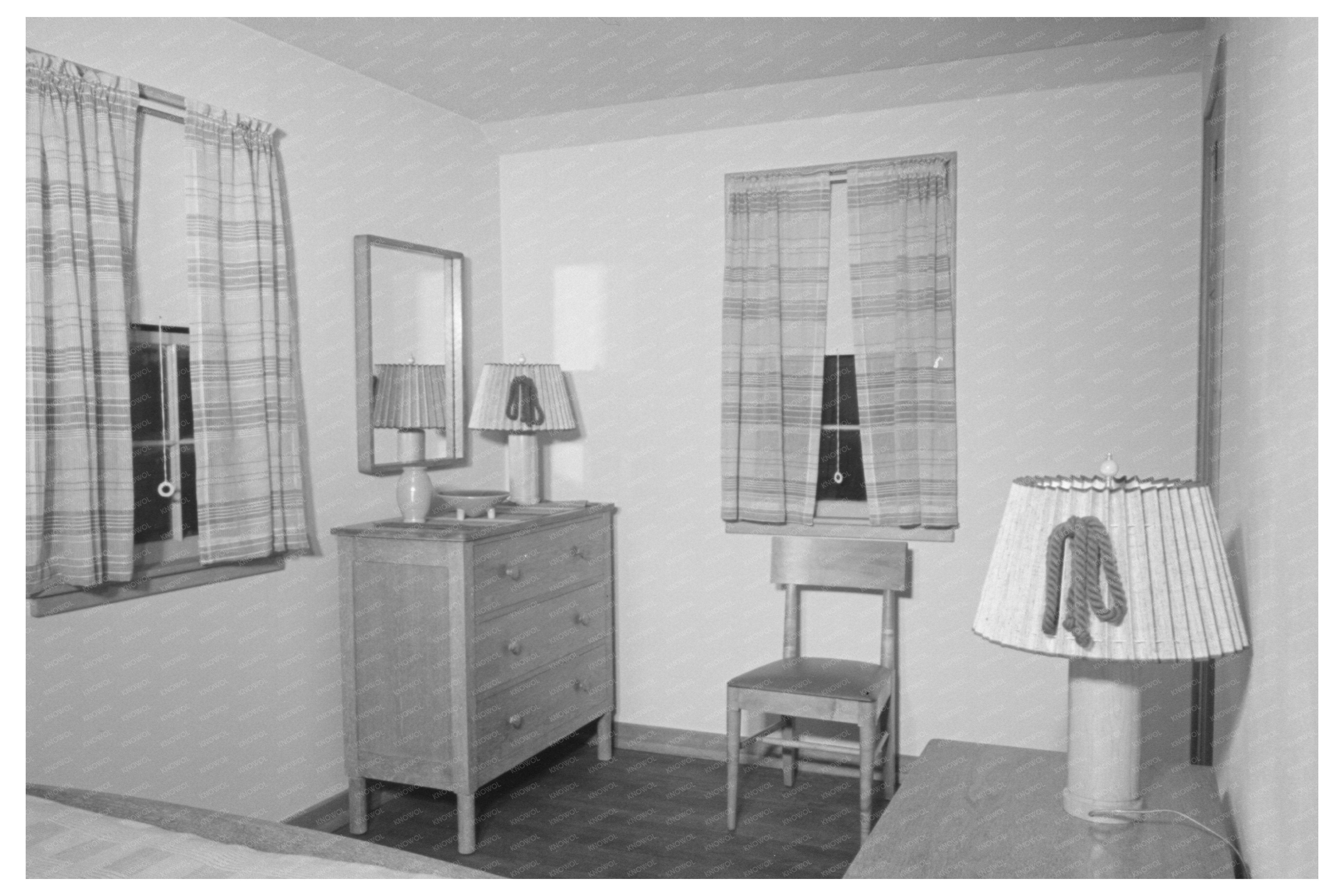 Vintage Bedroom Model House Greendale Wisconsin 1937