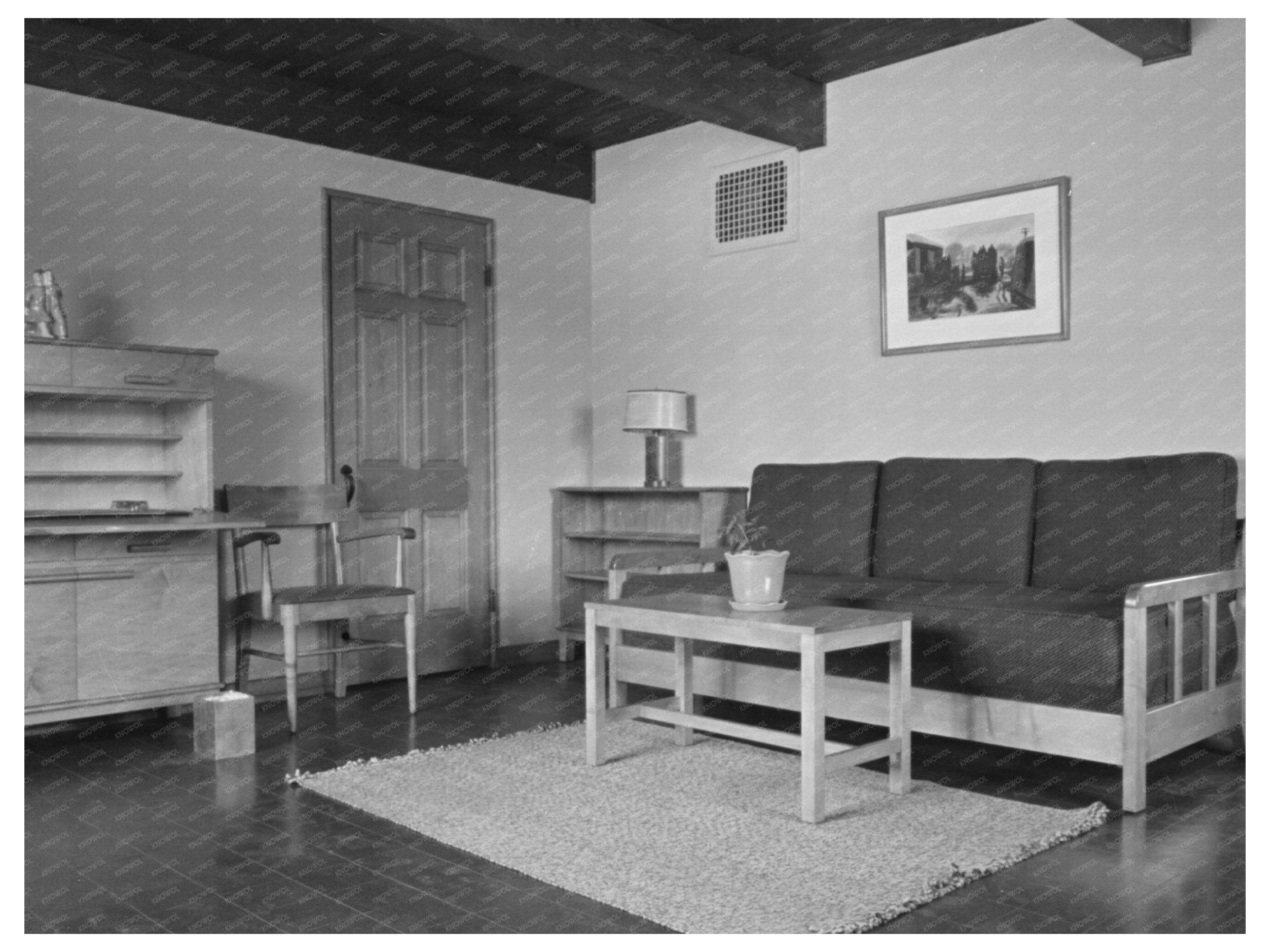 Vintage Living Room Model House Greendale Wisconsin 1937