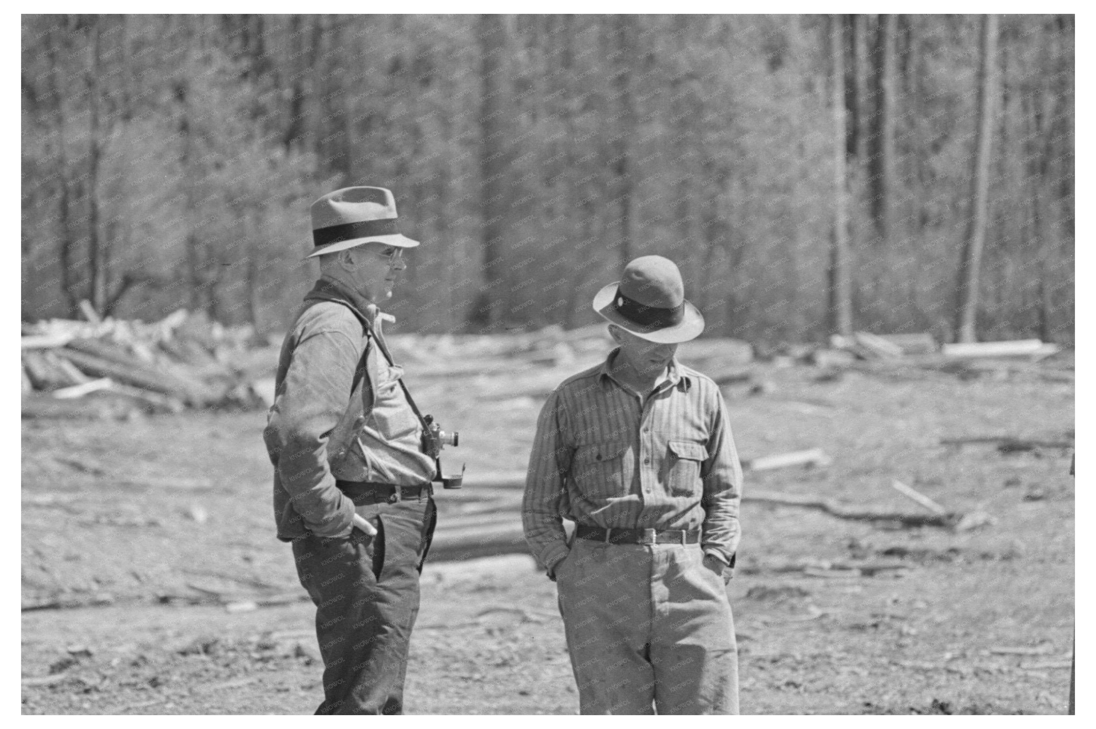 Vintage Lumberjack in Little Fork Minnesota 1937