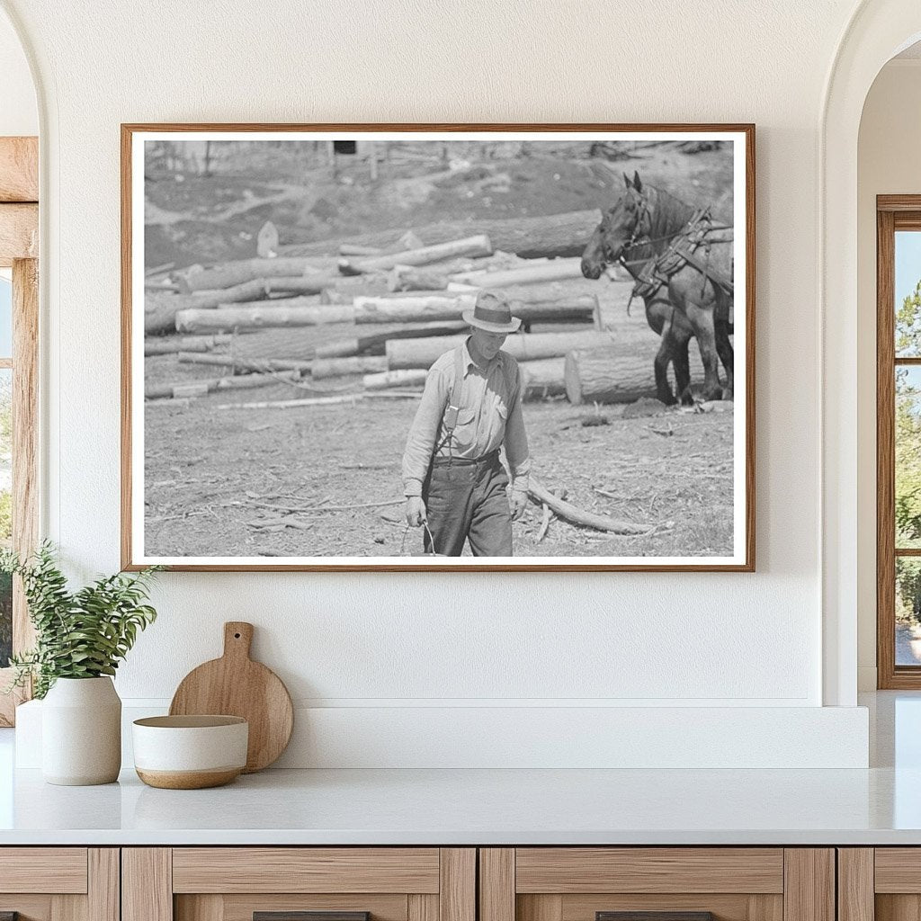 Lumberjack in Little Fork Minnesota May 1937