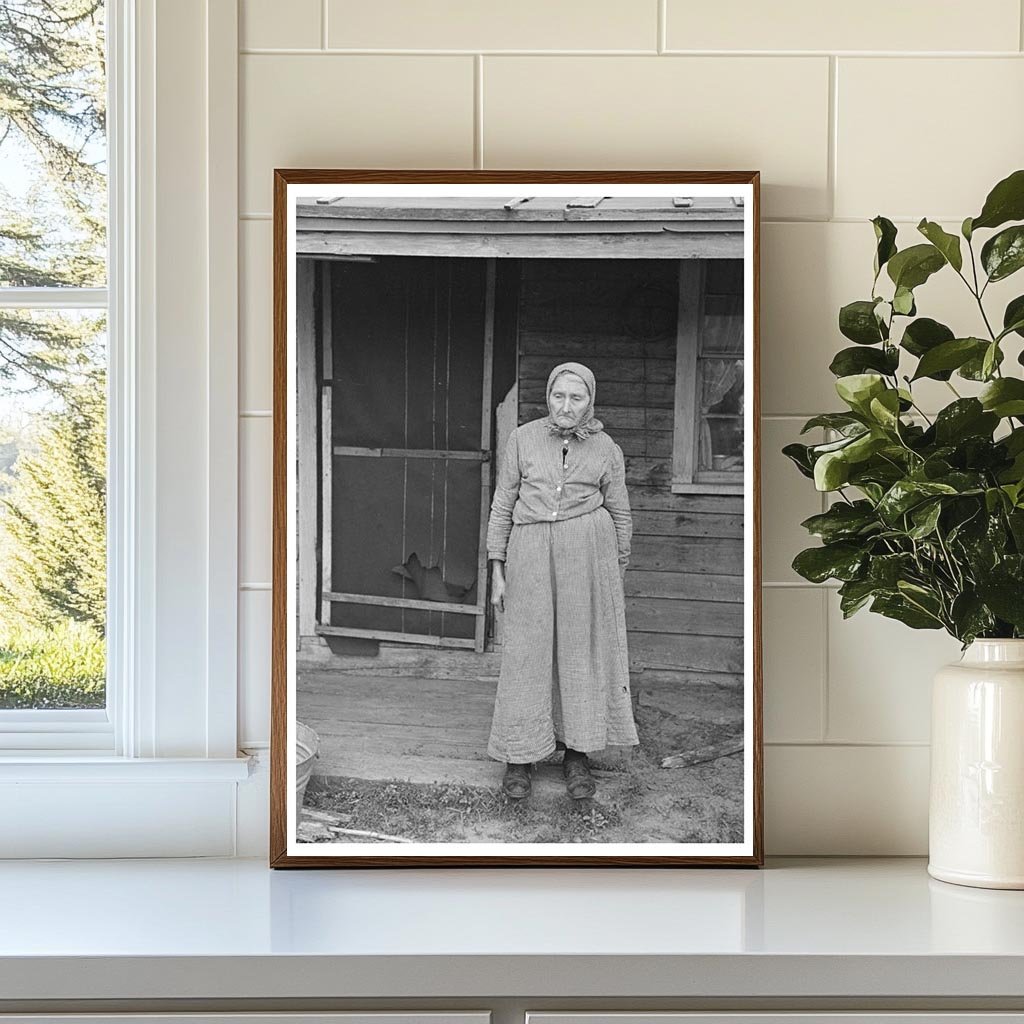 Mrs. Sophie Rudd on Her Farm in Wisconsin June 1937