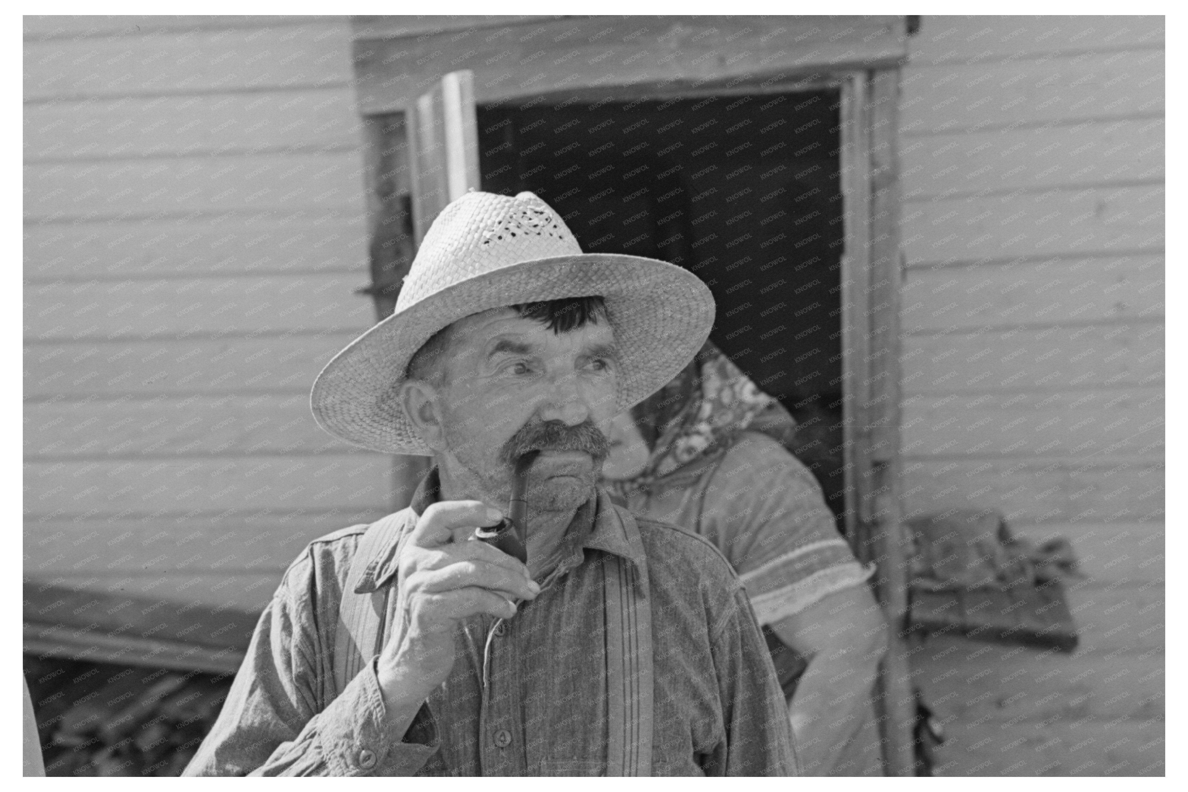 Bohemian Farmer in Wisconsin June 1937 Vintage Photo