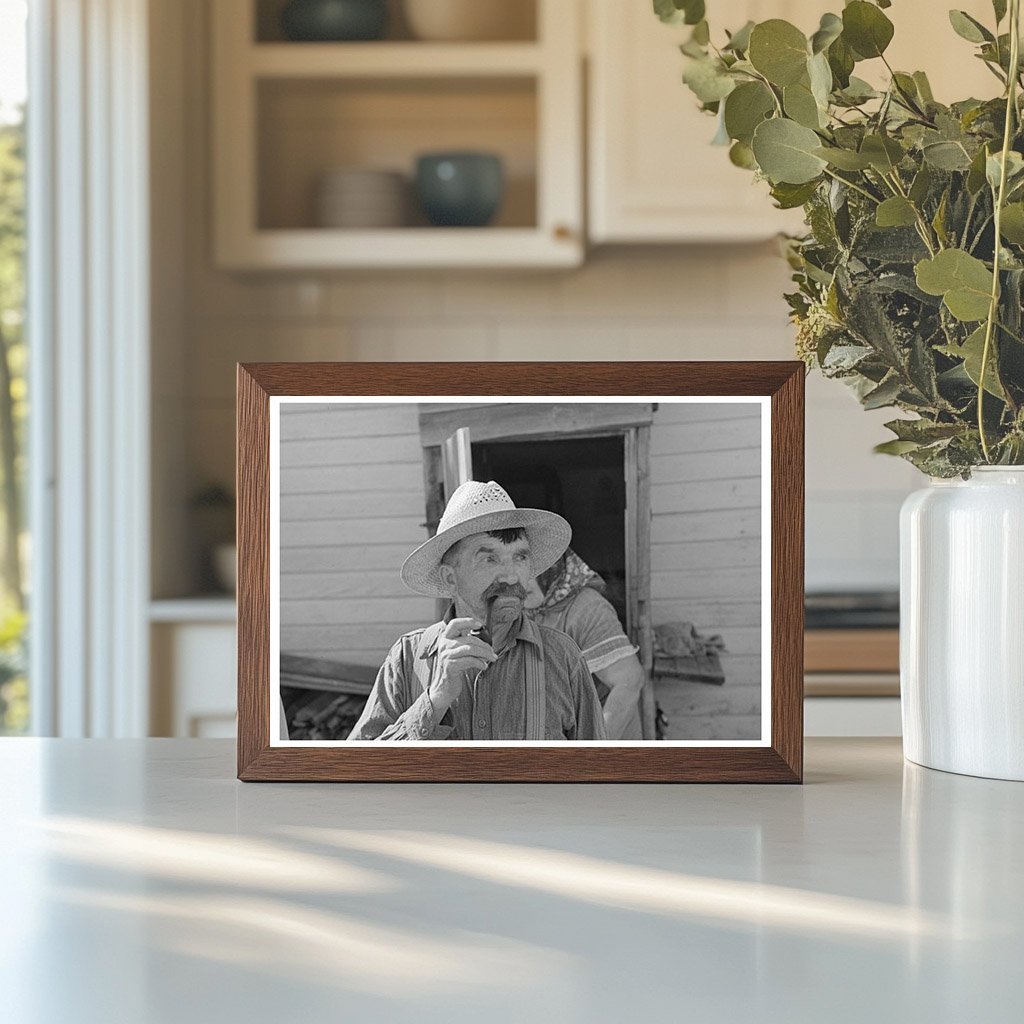 Bohemian Farmer in Wisconsin June 1937 Vintage Photo