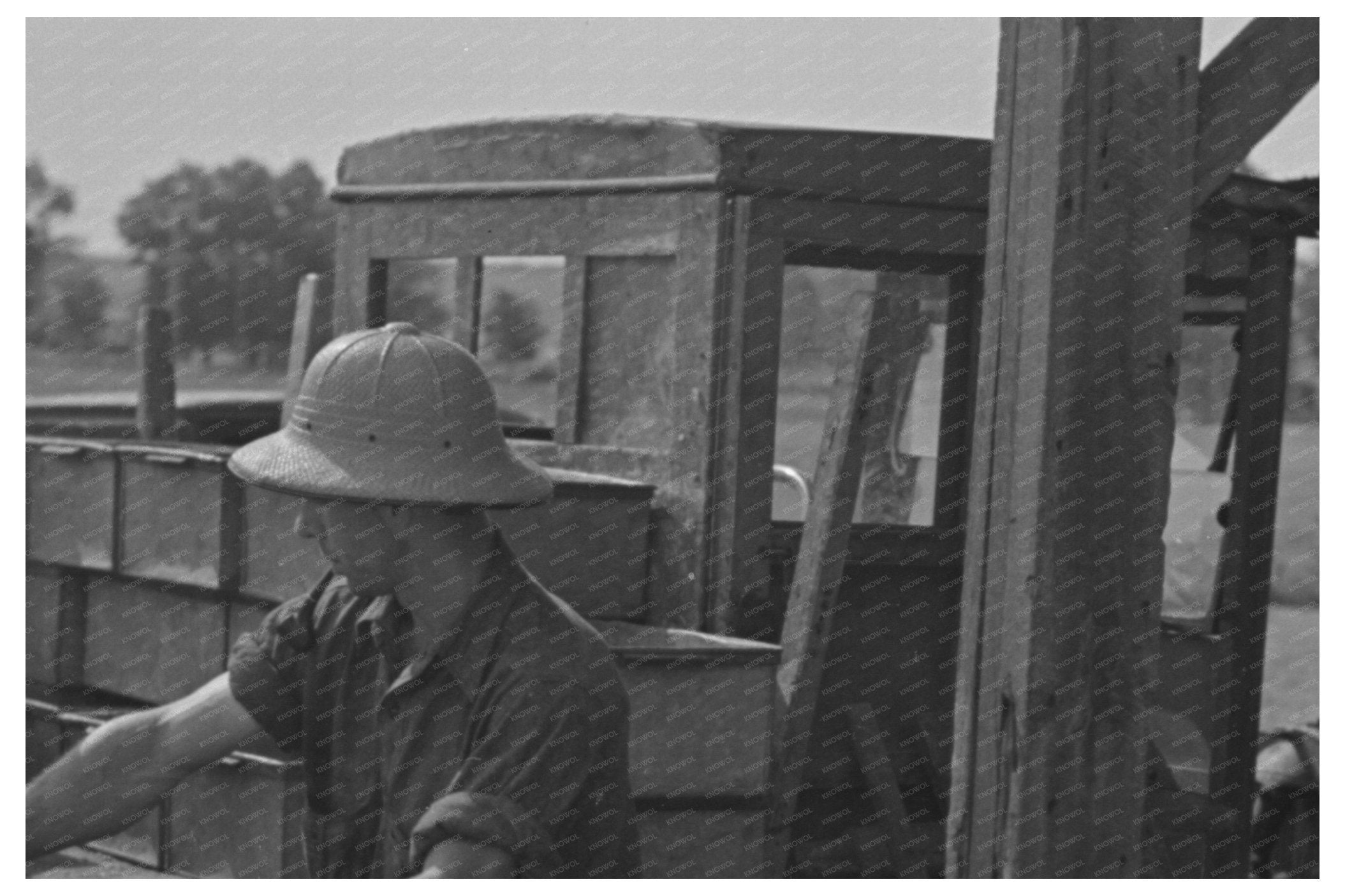 Hulled Peas Loading for Canning Wisconsin June 1937