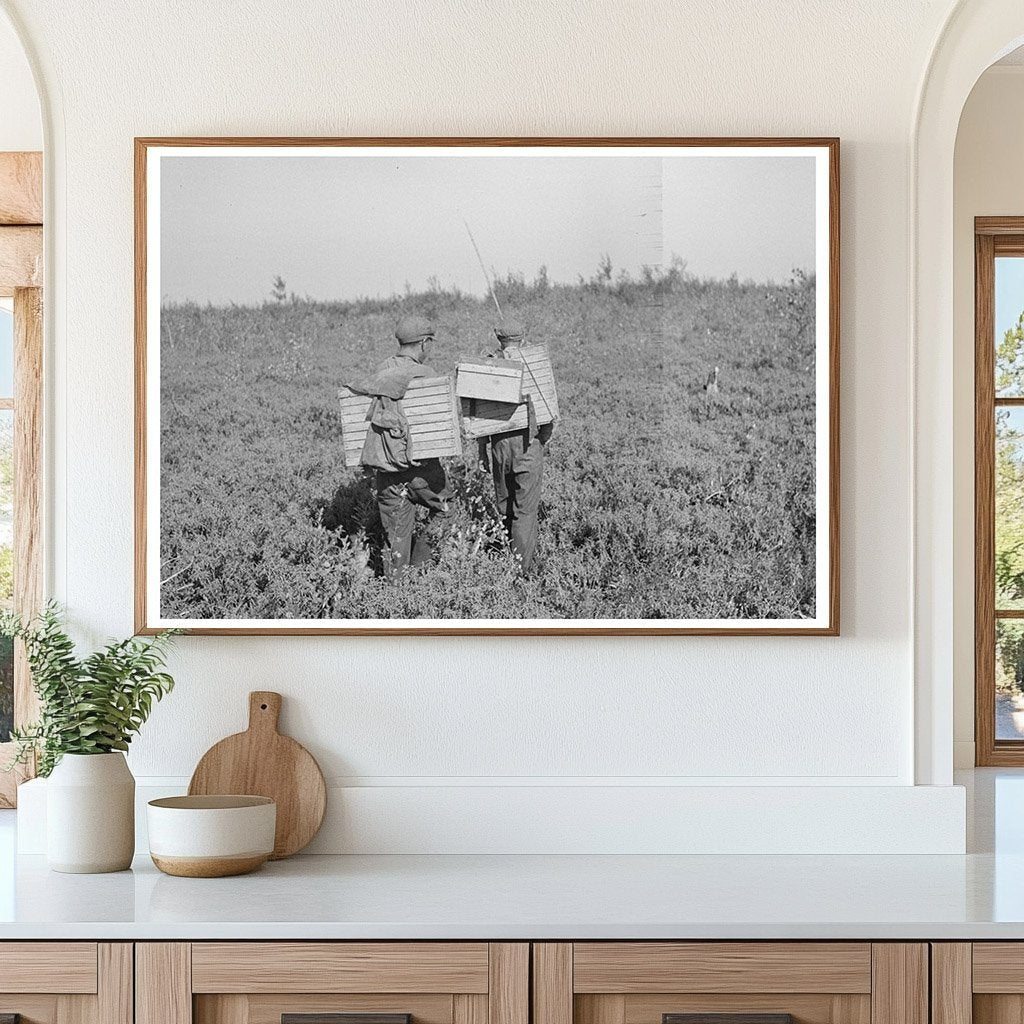 Blueberry Pickers Returning Home Little Fork Minnesota 1937