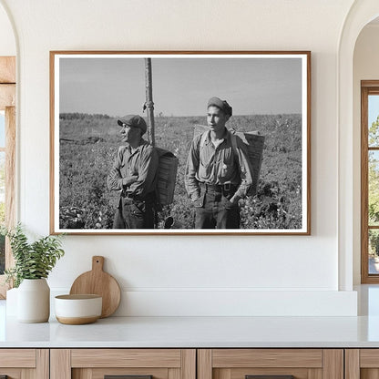 Blueberry Pickers in Little Fork Minnesota August 1937