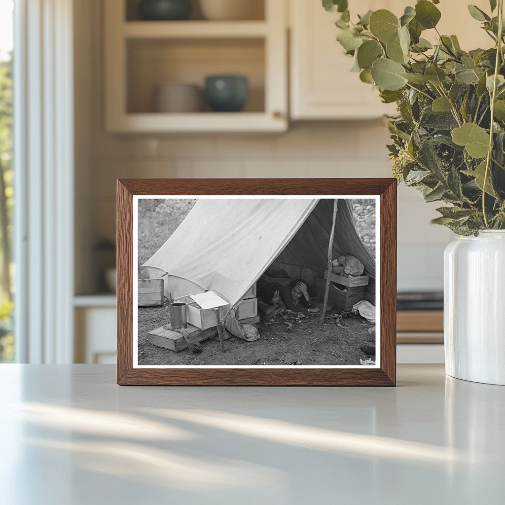 Indian Tent at Blueberry Pickers Camp Little Fork 1937