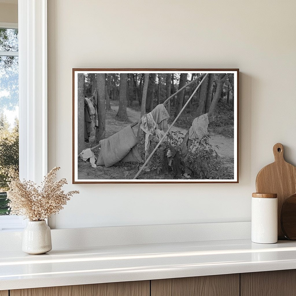 Blueberry Pickers Camp Little Fork Minnesota 1937