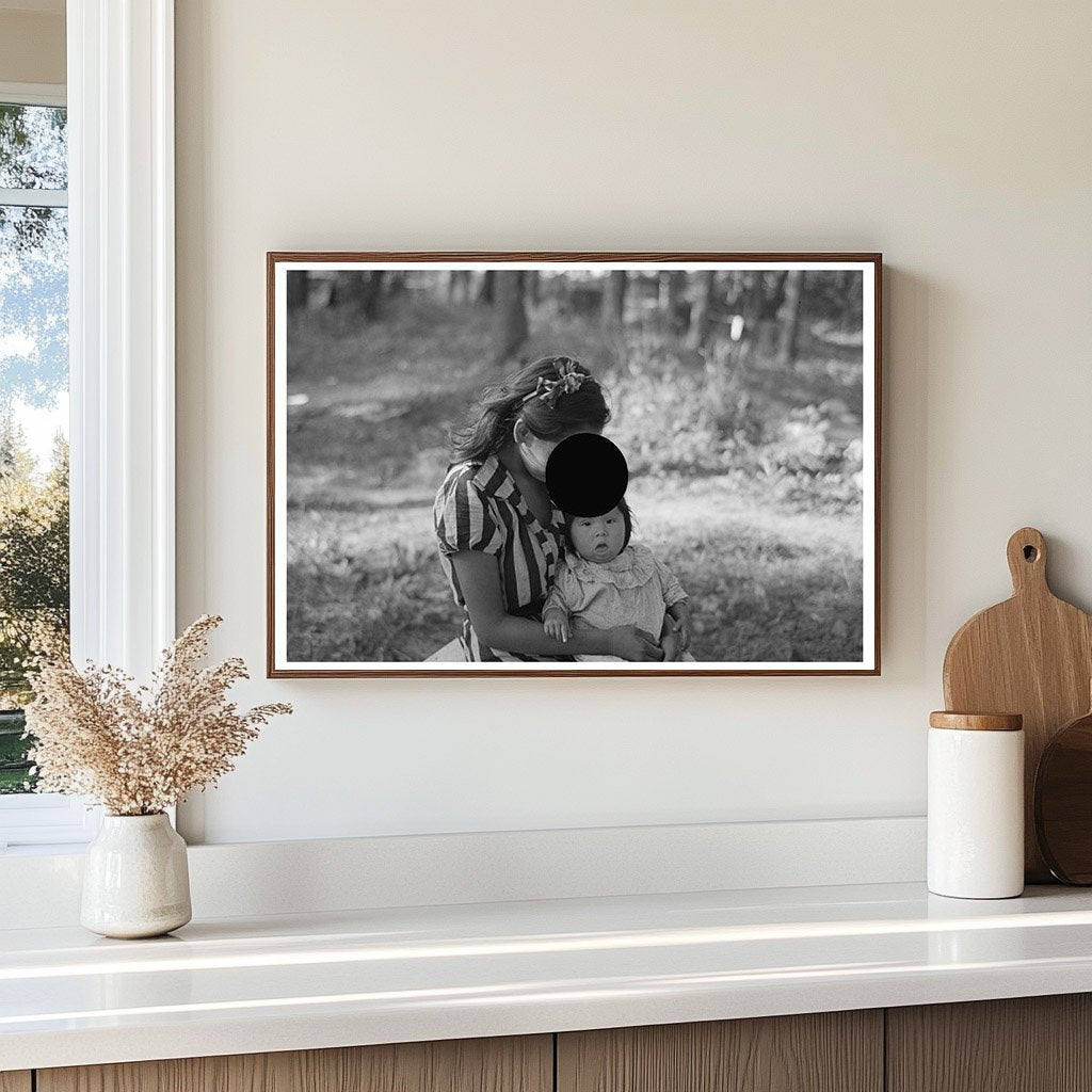 Indigenous Mother and Baby at Blueberry Camp 1937