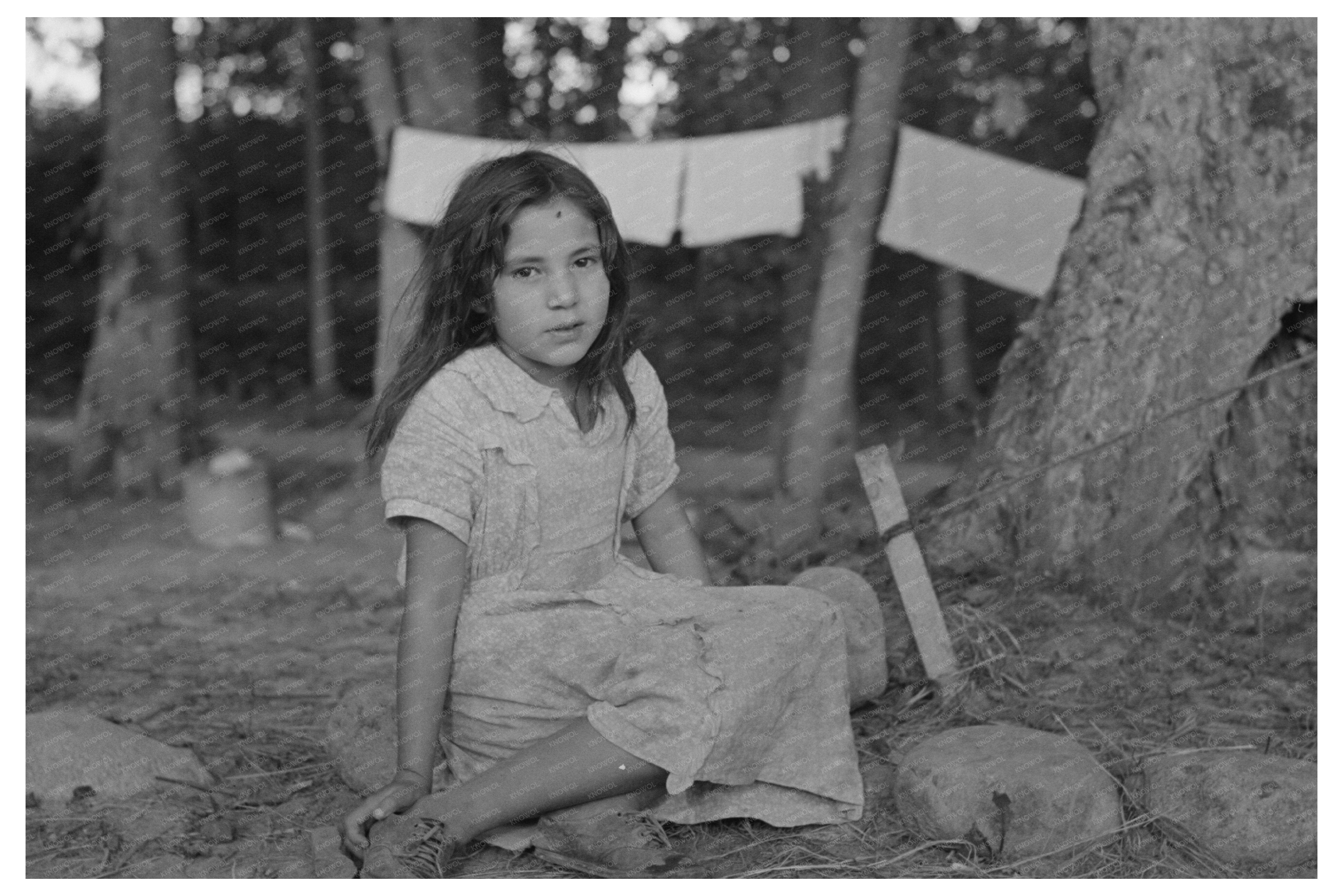 Indian Girl Blueberry Picker Little Fork Minnesota 1937