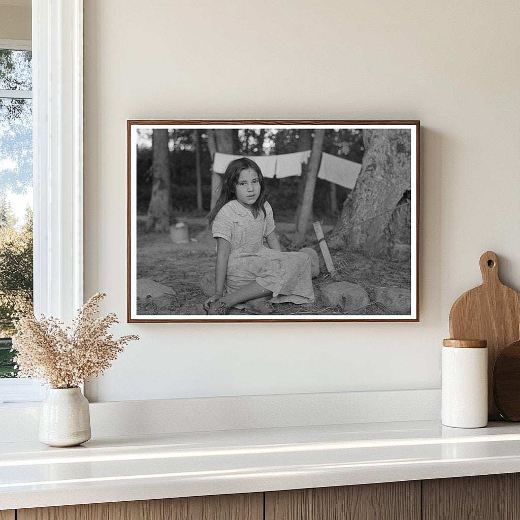 Indian Girl Blueberry Picker Little Fork Minnesota 1937