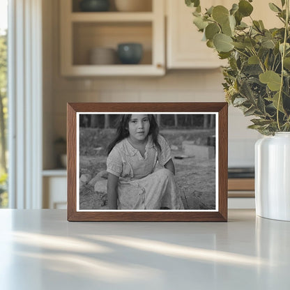 Indian Girl Daughter of Blueberry Picker Minnesota 1937