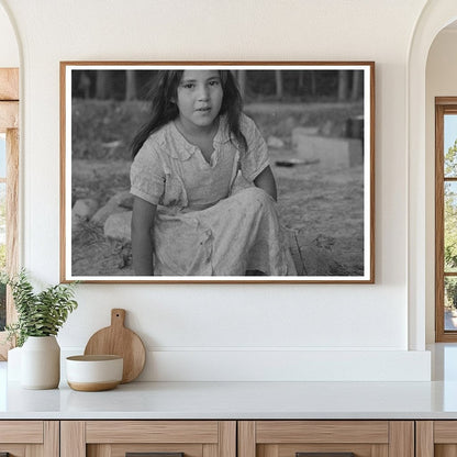 Indian Girl Daughter of Blueberry Picker Minnesota 1937