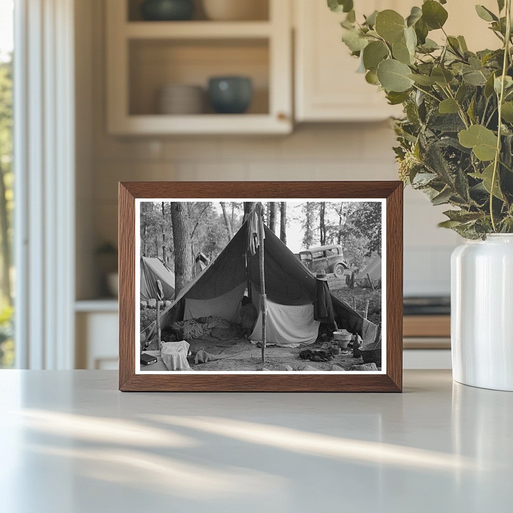 Blueberry Pickers Camp Little Fork Minnesota August 1937