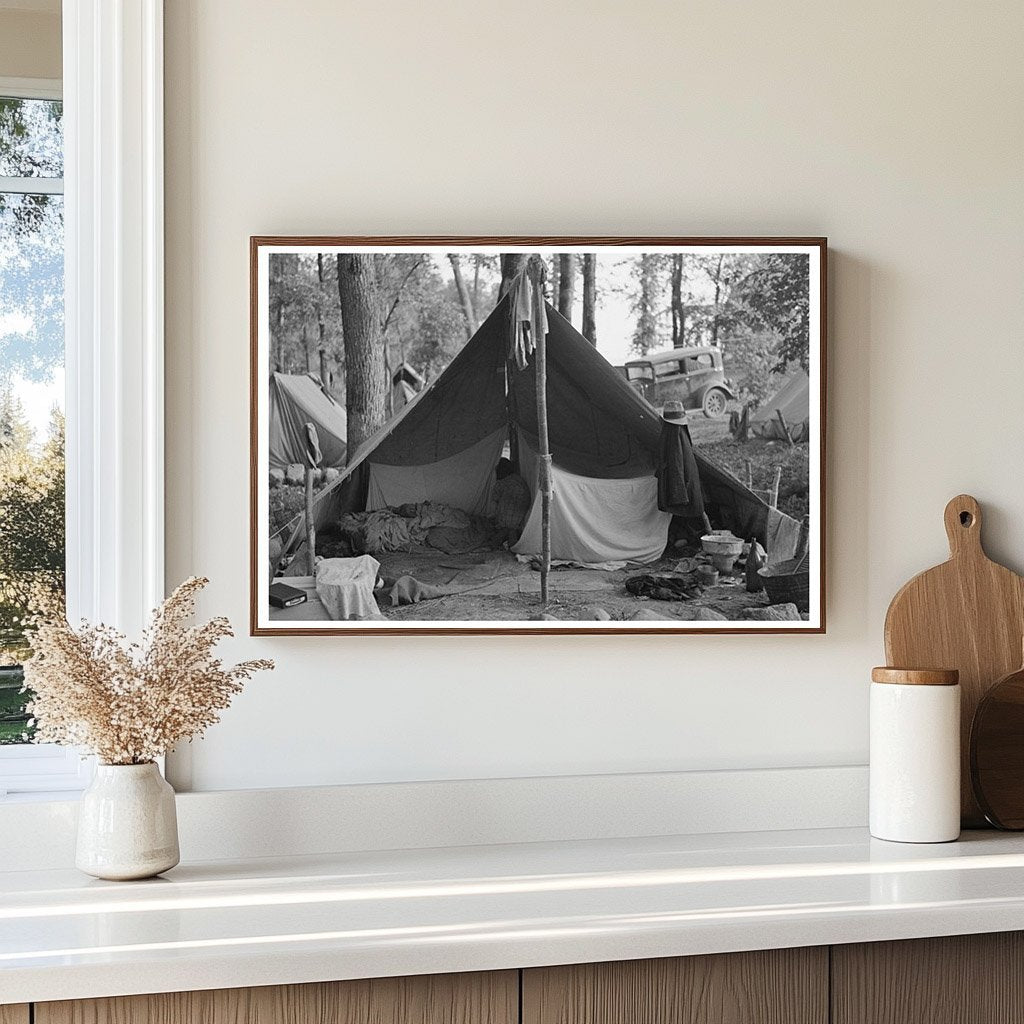 Blueberry Pickers Camp Little Fork Minnesota August 1937