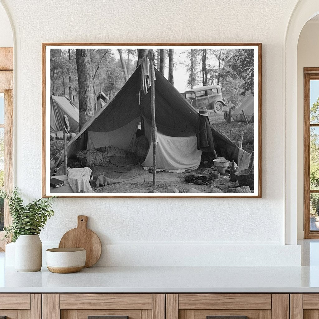 Blueberry Pickers Camp Little Fork Minnesota August 1937