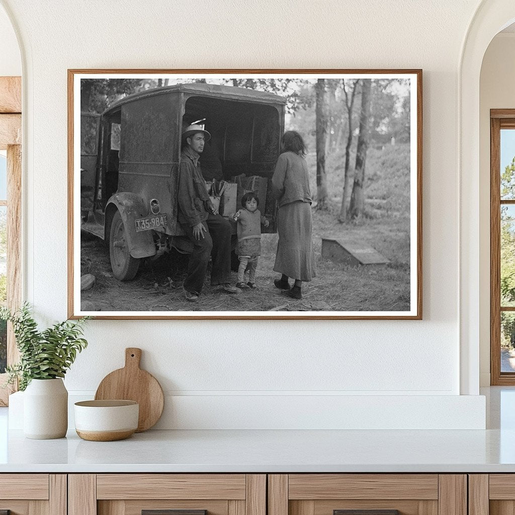 Blueberry Pickers Preparing in Little Fork Minnesota 1937