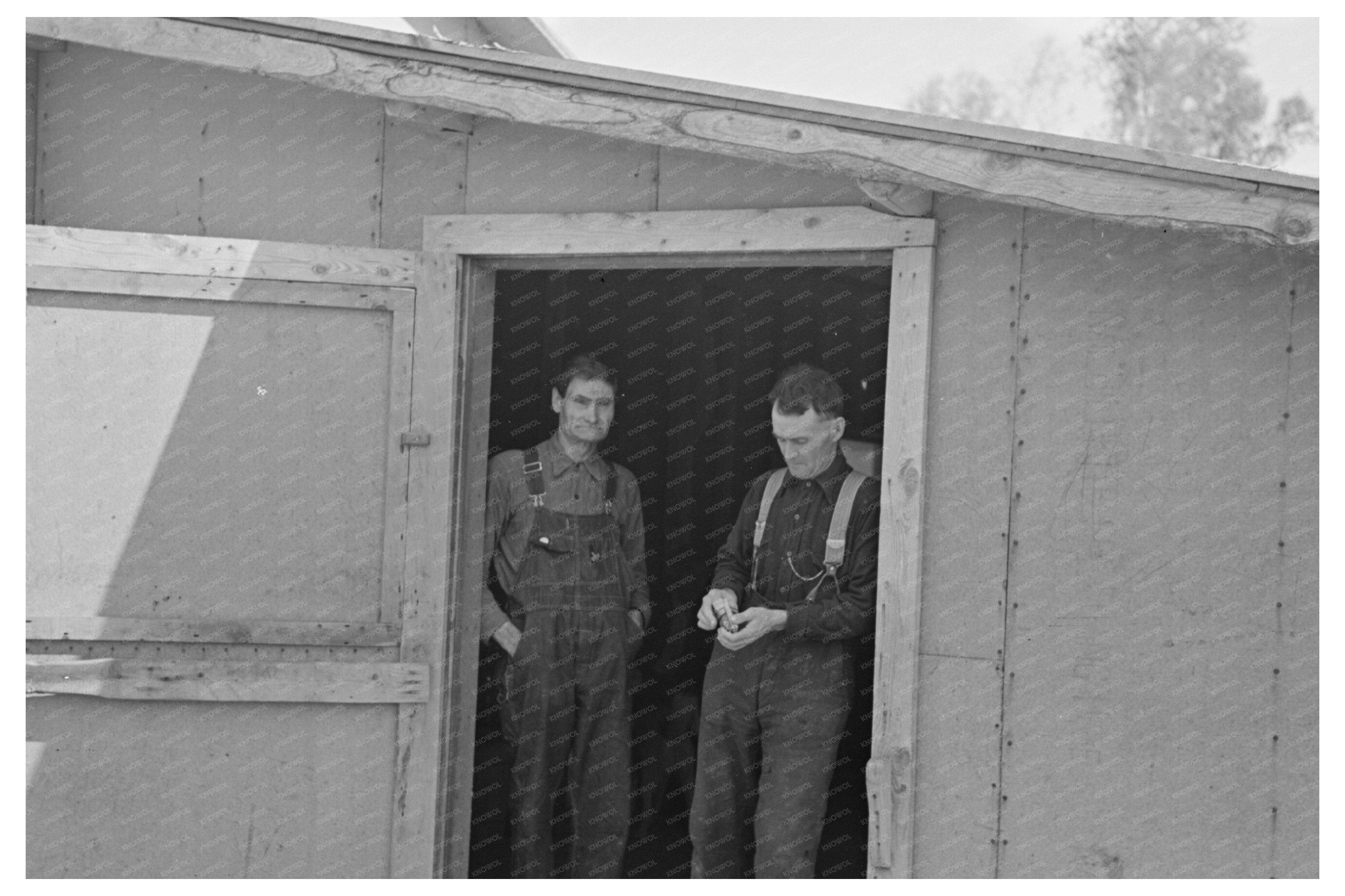 Lumberjacks at Bunkhouse Effie Minnesota September 1937