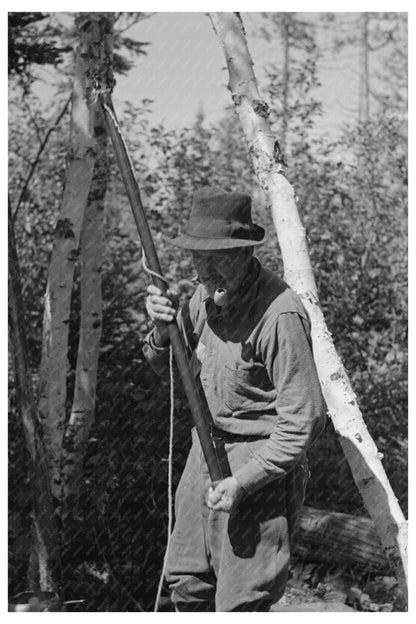 William Besson Prospecting Near Winton Minnesota 1937