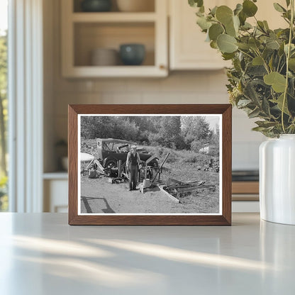 Homemade Sawmill in Winton Minnesota August 1937