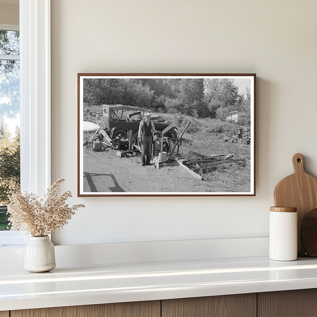 Homemade Sawmill in Winton Minnesota August 1937