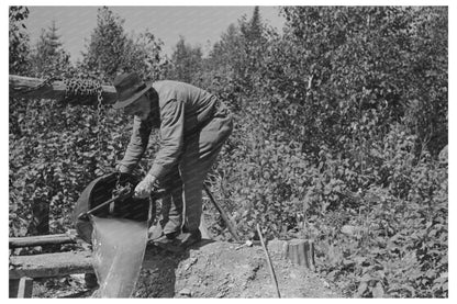 William Besson Mining Water Winton Minnesota September 1937