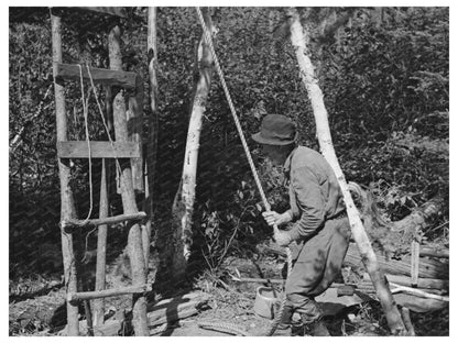 William Besson Drilling for Minerals Winton Minnesota 1937