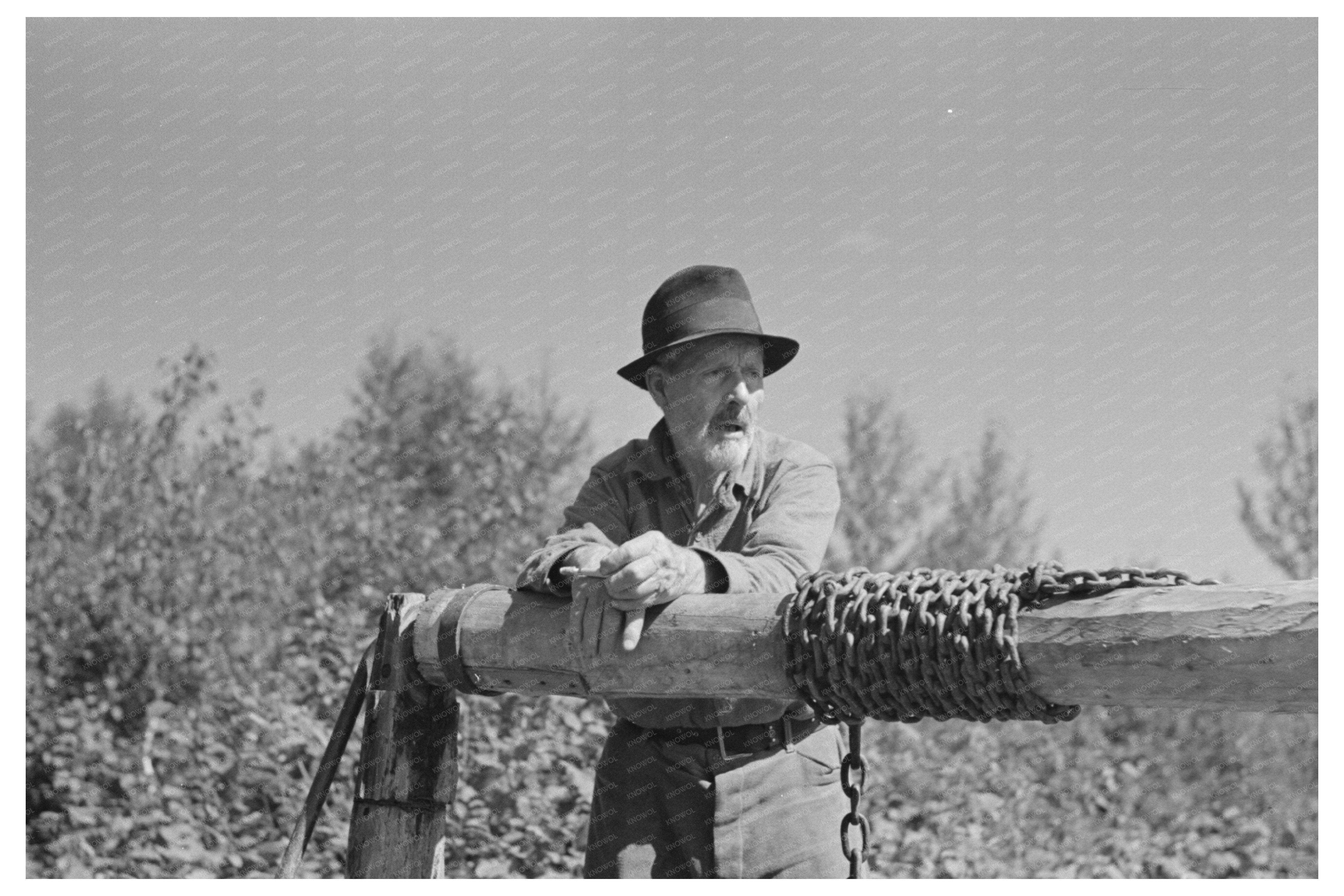 William Besson at Mine Shaft Winton Minnesota 1937