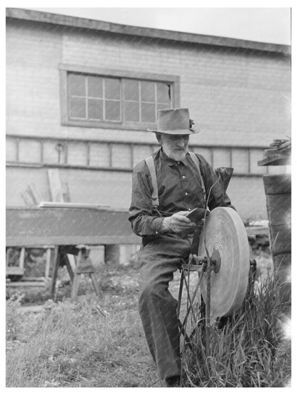 Winton Minnesota Axe Sharpening August 1937