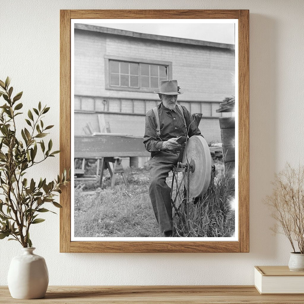 Winton Minnesota Axe Sharpening August 1937