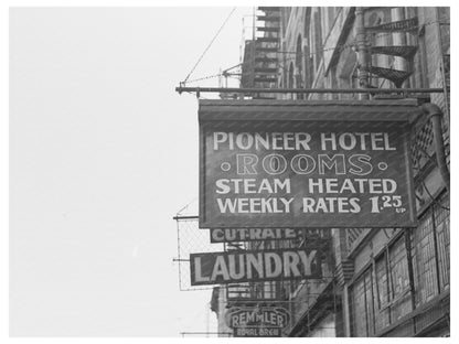 Gateway District Signs Minneapolis August 1937