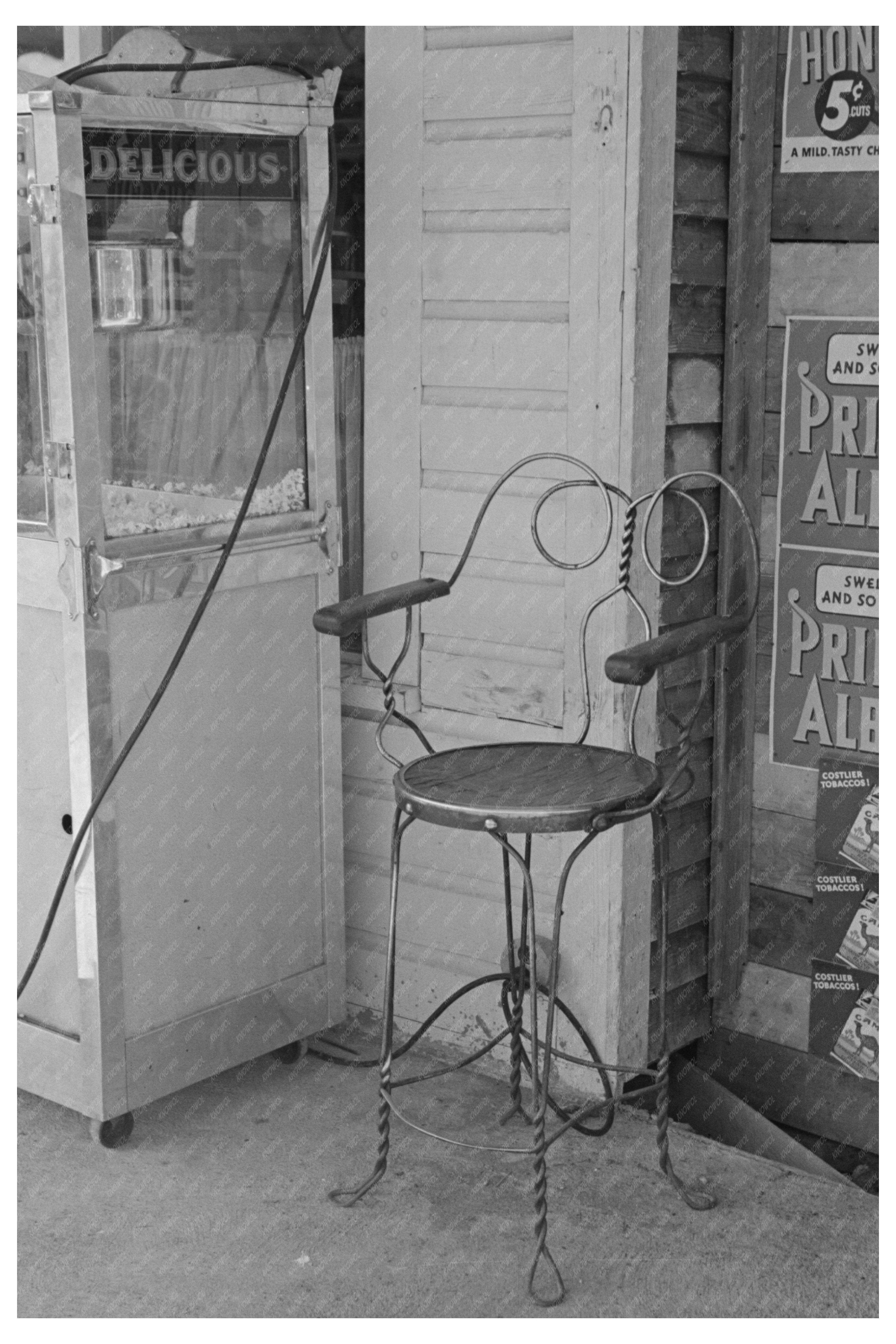 Vintage 1937 Chair in Cook Minnesota Rural Life Image