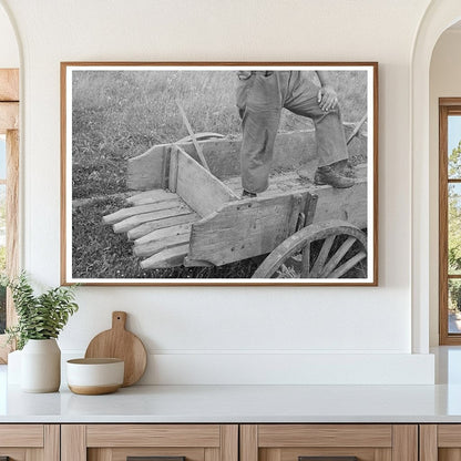 Wagon on Cut-Over Farmland in Gheen Minnesota 1937