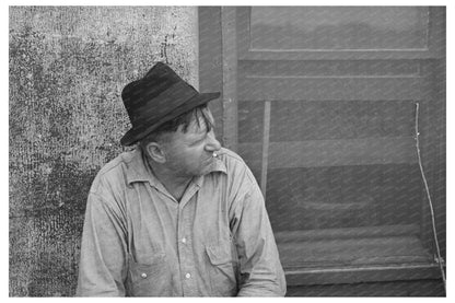 Man in Front of Store Craigville Minnesota November 1937