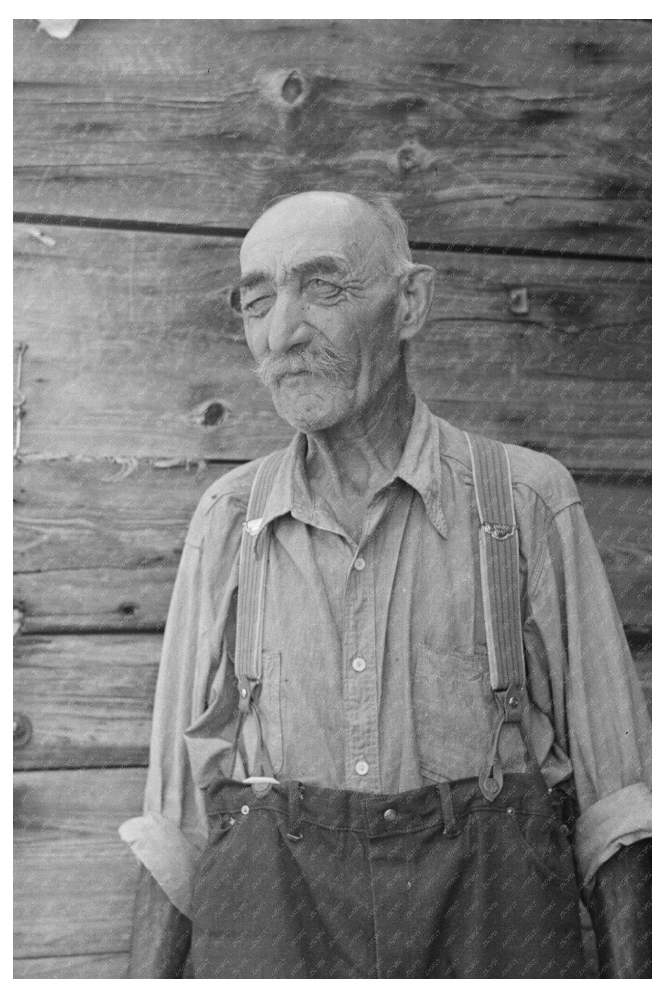 Frenchy at Abandoned Lumber Camp Gemmel Minnesota 1937