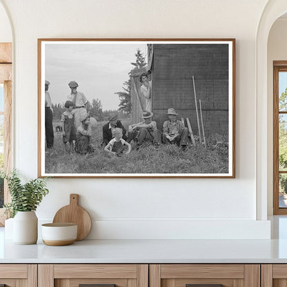 Farmers at Auction Sale in Orth Minnesota August 1937