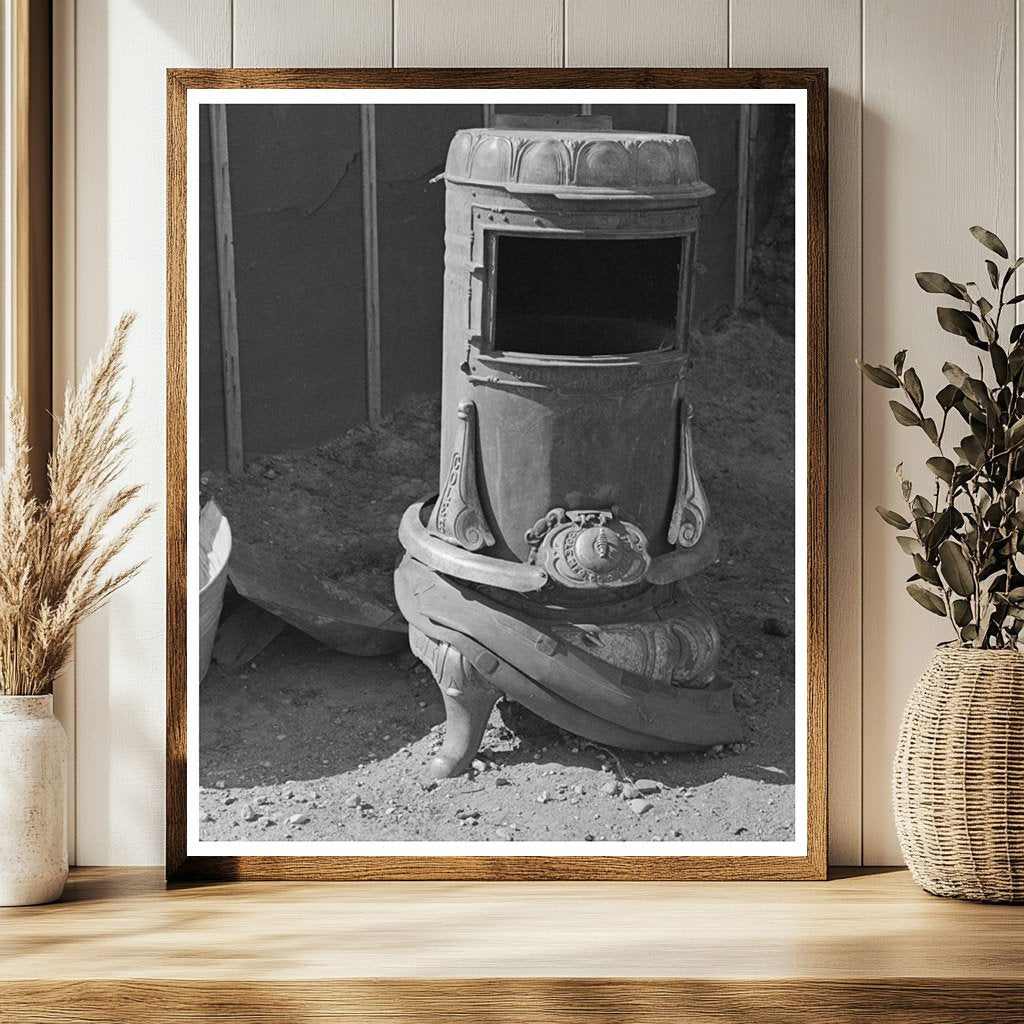 Vintage Stove in North Dakota Home September 1937